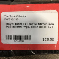 Pr Plastic Stirrup Iron Pad Inserts *vgc, clean
