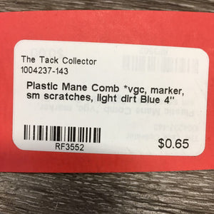 Plastic Mane Comb *vgc, marker, sm scratches, light dirt