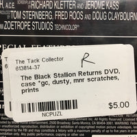 The Black Stallion Returns DVD, case *gc, dusty, mnr scratches, prints