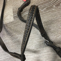 Braided Cavesson Noseband *loose keeper, xholes, dirty, twisted, gc