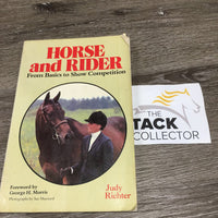 Horse & Rider by Judy Richter *faded, discolored, curled/folded corners