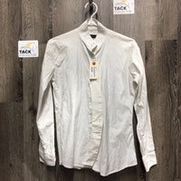LS Show Shirt, 1 Button Collar *gc, seam puckers, crinkled, v.wrinkled