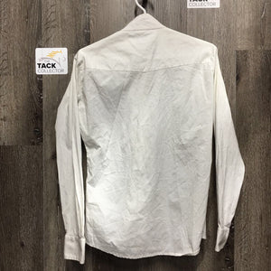 LS Show Shirt, 1 Button Collar *gc, seam puckers, crinkled, v.wrinkled