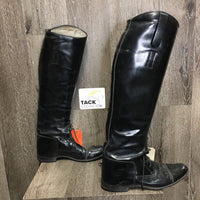 Pr Field Boots, Pull on, plastic forms *vgc, mnr dirt, scuffs, threads, scratches, rubs
