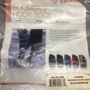 Pr Boomer's Hock Socks, bag *gc, tear, repair, mnr dirt, fade, mnr hair, clean