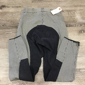 Full Seat Breeches *gc, v.rubbed/pilly seats, threads, stain, puckered waistband, older