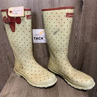 Pr Tall Thick Rubber Boots *gc, stains, scratches, older
