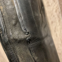 Pr Field Boots, Zips, 2 Ariat Plastic Forms *gc, toe scuffs, heel rubs, scrapes, seams: rubs, rip, hole, marker, split sole
