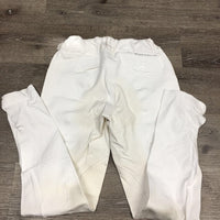 Euroseat Breeches, adj waist *stained/discolored seat & legs, hairy velcro, gc