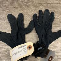 Pr Cotton Pimple Gloves *vgc, clean, rubbed/thin finger ends
