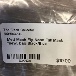 Med Mesh Fly Nose Net Full Mask *new, bag