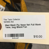 Med Mesh Fly Nose Net Full Mask *new, bag
