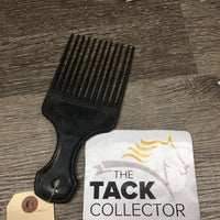 Wide Tooth Plastic Mane Comb, handle *gc, dirty, scuffs, scratches
