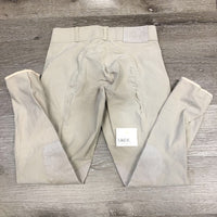 Euroseat Breeches *v.stretched seat & legs, older, stained/pill seat, v.puckered seams
