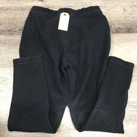 Hvy Cotton Breeches, Pull On *gc, older, faded, seam puckers, pilly/rubbed seat
