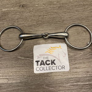 Thick Hollow Loose Ring Snaffle Bit *gc, clean, scuffs, stains, scratches, hay residue