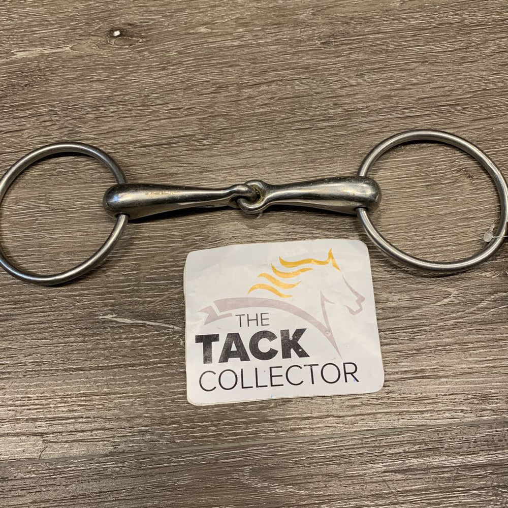 Thick Hollow Loose Ring Snaffle Bit *gc, clean, scuffs, stains, scratches, hay residue