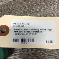 Foam Stamp - Running Horse *vgc, mnr dirt, dents, scratches
