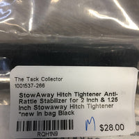 StowAway Hitch Tightener Anti-Rattle Stabilizer for 2 Inch & 1.25 Inch Stowaway Hitch Tightener *new in bag