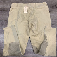 Breeches *gc, older, mnr stains, pulled/pilly seat seams, seam puckers, discolored seat & legs
