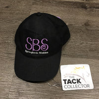 Ball Cap Embroidered SBS *vgc, threads, hair, faded