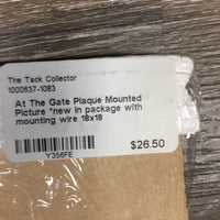 At The Gate Plaque Mounted Picture *new in package with mounting wire
