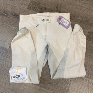 Full Seat Breeches *v.stained seat & legs, seam puckers, stains, dingy, shrunk, puckers