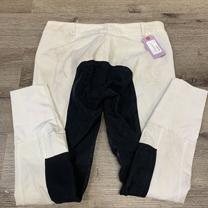 Full Seat Breeches *gc, dingy, stains, pilly/rubbed seat, seam puckers