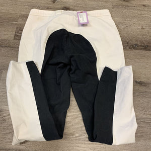 Full Seat Breeches *gc, stains, repaired seat seam, pilly/rubbed ankles, seam puckers