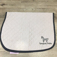 Quilt Baby Saddle Pad, Embroidery *older, gc, puckers, undone stitching, threads
