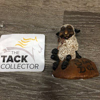 Plastic Sheep Figurine "Sheep Date" *vgc, dust, sticker
