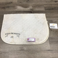 "Equi-Products" Quilt Dressage Baby Saddle Pad, embroidered *gc, pilly, dirty, stained, threads
