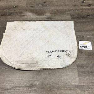 "Equi-Products" Quilt Dressage Baby Saddle Pad, embroidered *gc, pilly, dirty, stained, threads