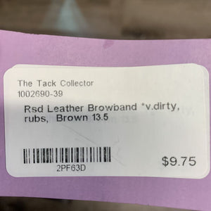 Rsd Leather Browband *v.dirty, rubs