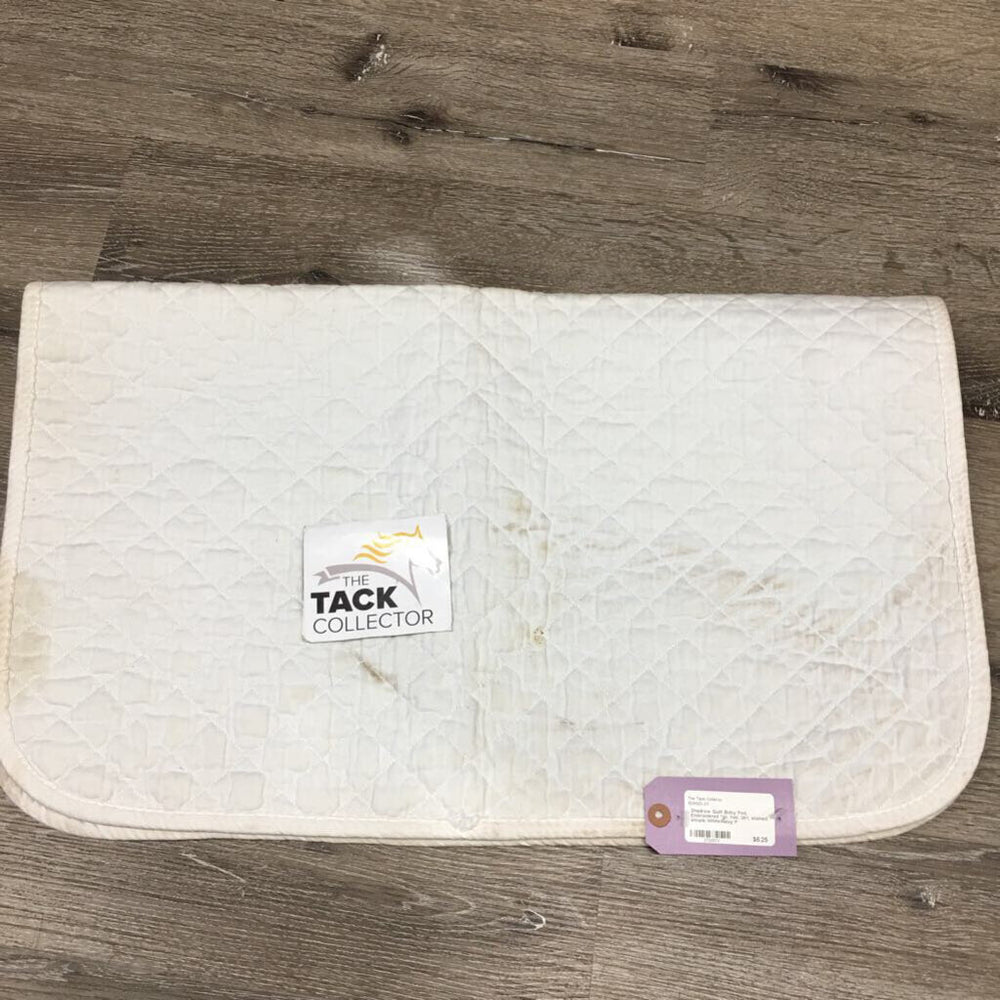 Quilt Baby Pad, Embroidered *gc, hair, dirt, stained, shrunk