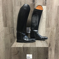 Pr Dressage Boots, Pull On *older, gc, clean, rubs, dusty, scratches
