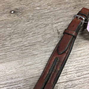 Flat Thick Leather Running Martingale Attachment, Buckle *gc, clean, film/dirty edge, discolored, mnr stains