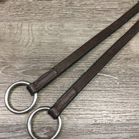 Flat Thick Leather Running Martingale Attachment, Buckle *gc, clean, film/dirty edge, discolored, mnr stains