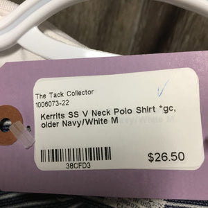 SS V Neck Polo Shirt *gc, older
