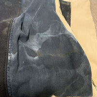 Full Seat Breeches *older, faded, dirty/stains, discolored, v.pilly waist, puckers, v.hairy velcro
