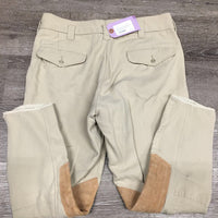 MENS Breeches, zipper calves *vgc, older, crumpled inner pockets, hairy, snags/rubs
