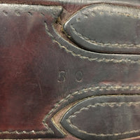 Padded Leather Girth, 1x els *older, torn/holey elastic edges, discolored, stains, older, scrapes, unstitched