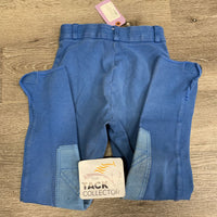 Hvy Cotton Breeches *gc, older, seam puckers, v.pilly waist & knees, faded, dirty, stains, hairy velcro
