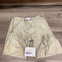 Riding Rain Pants, velcro, zips *gc, dingy, v.stained/discolored legs & seat, clean, wpf
