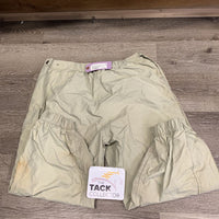 Riding Rain Pants, velcro, zips *gc, dingy, v.stained/discolored legs & seat, clean, wpf