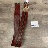 Leather Girth, 1x els *gc, stains, rubs, creases, dirt
