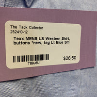 MENS LS Western Shirt, buttons *new, tag
