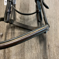 Narrow Raised Bridle *gc, dirt, scuffs, creases, scraped back, scratches, crackles