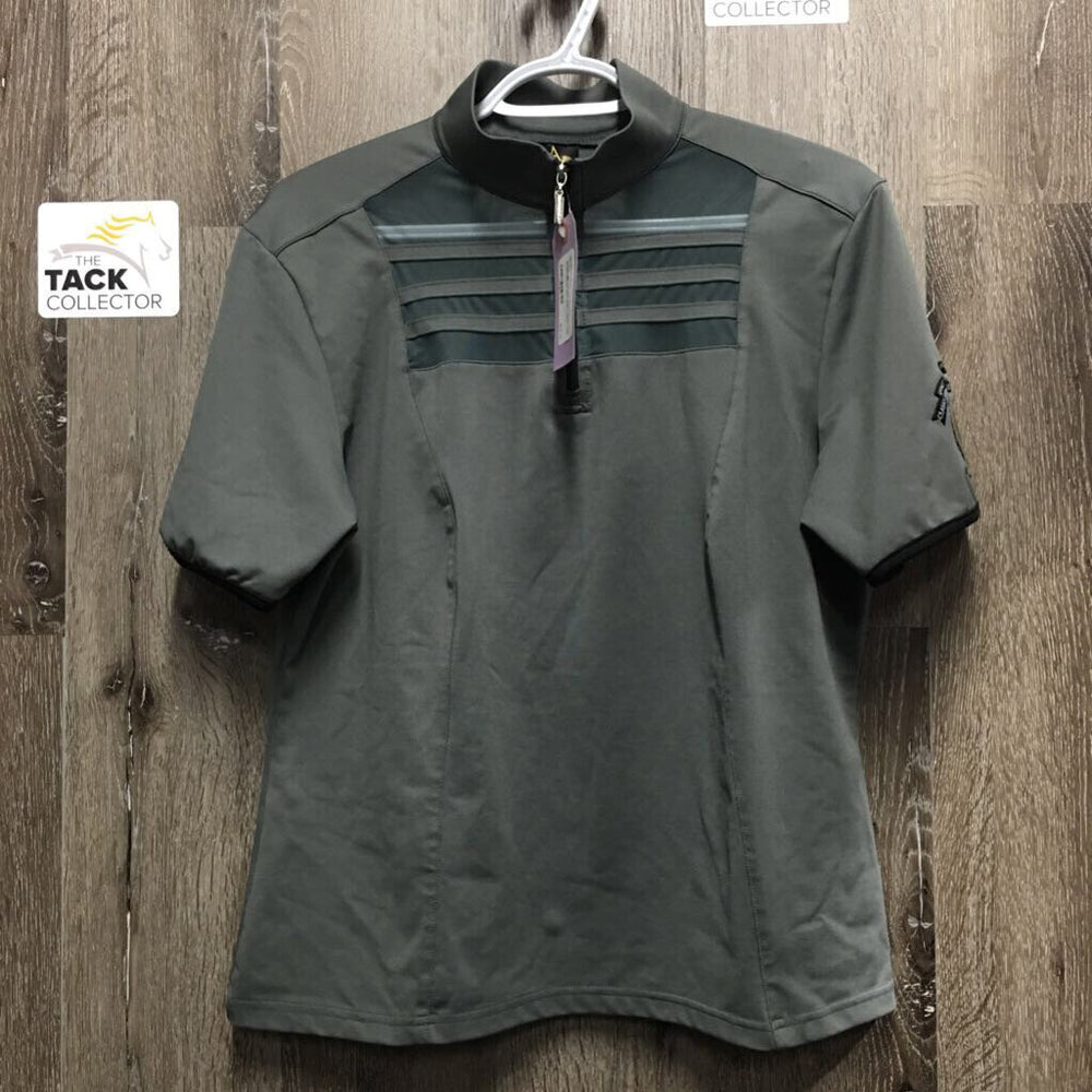 SS 1/4 Zip Shirt, mesh *vgc
