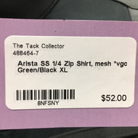 SS 1/4 Zip Shirt, mesh *vgc
